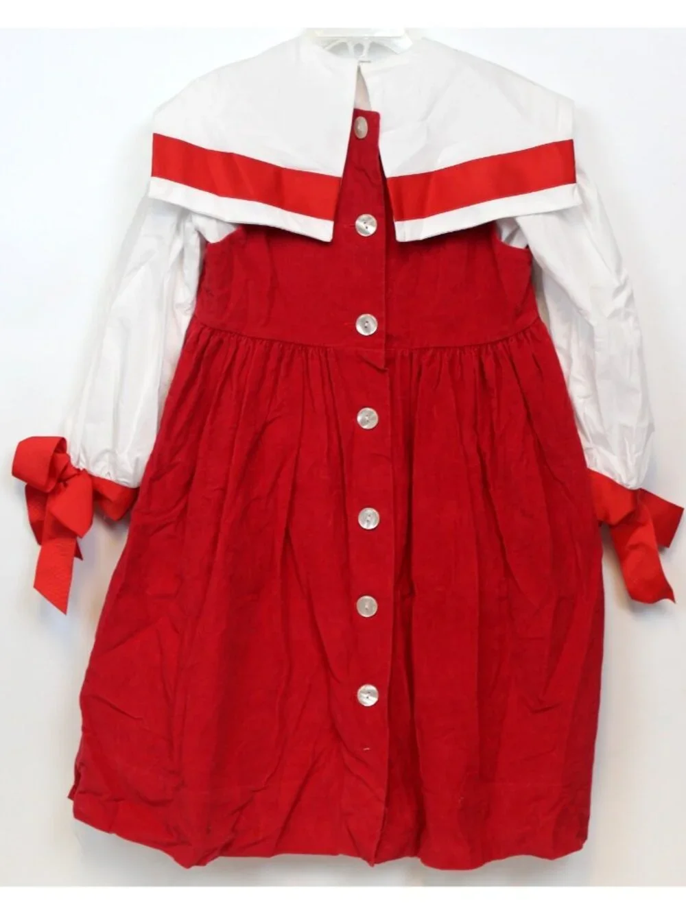 Chocolate Soup Fast Friends Dress 6 Holiday Classic Sailor Nautical Xmas Corduro